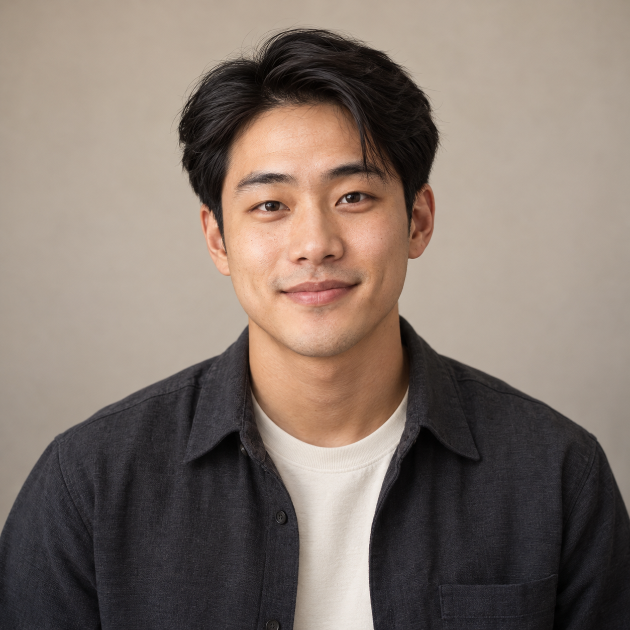 AI-generated portrait of Julian Park, a synthetic editorial persona