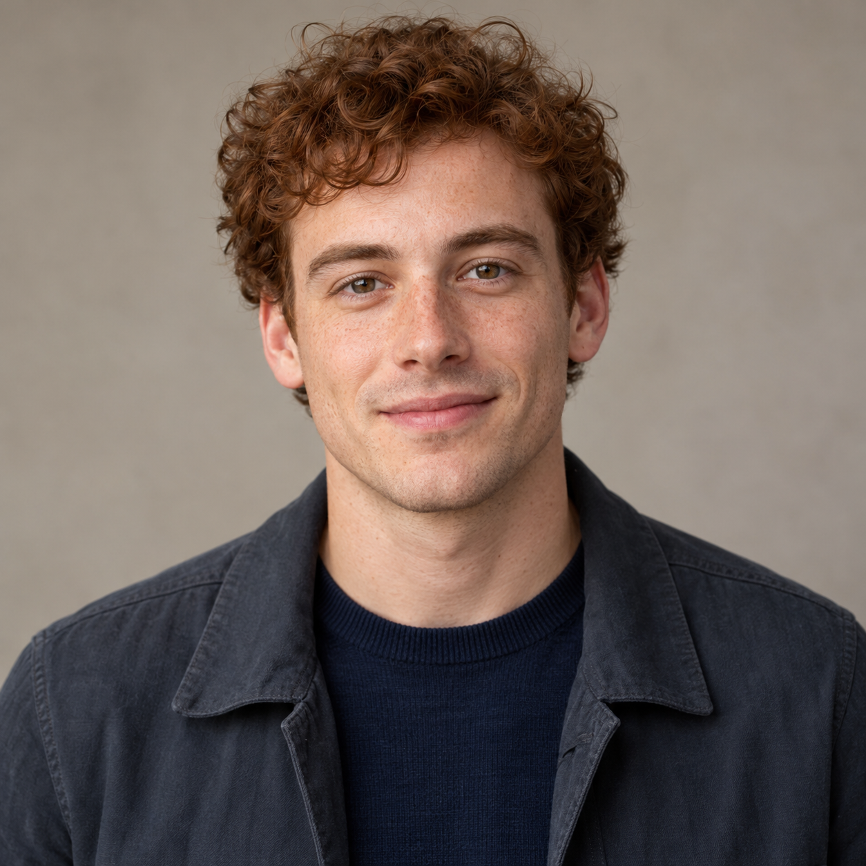 AI-generated portrait of Leo Mercer, a synthetic editorial persona