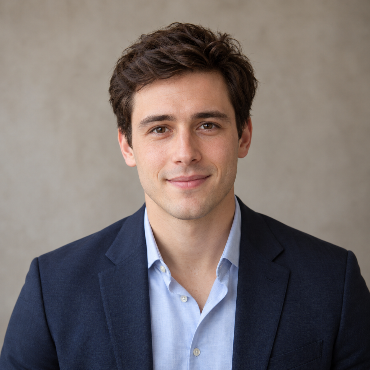 AI-generated portrait of Noah Bennett, a synthetic editorial persona